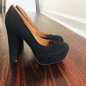 Black Bamboo Heels